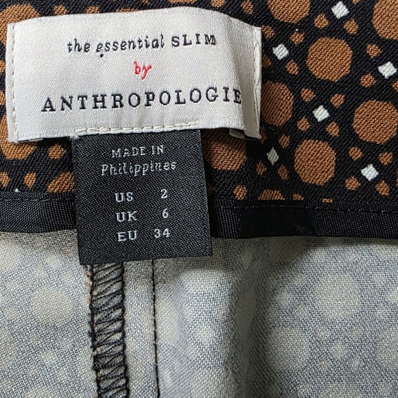 Anthropologie The Essential Slim Women's Trousers, Size 2 - Picture 6 of 11